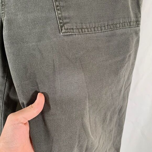 Gap Pants Women's 12 Solid Grey Pull On Elastic Waist High Rise - Picture 2 of 9